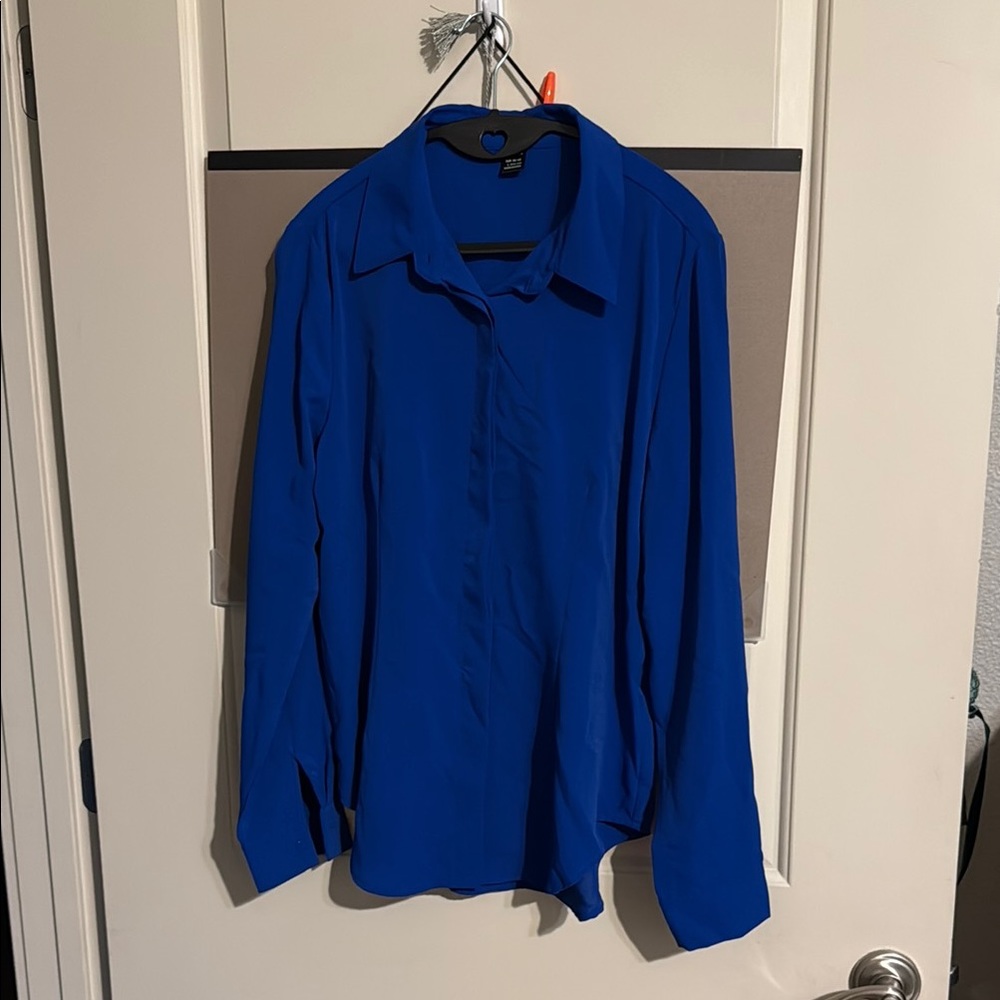 Vibrant Blue Long Sleeve Shirt
